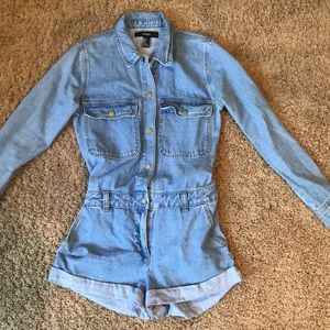 Denim Romper